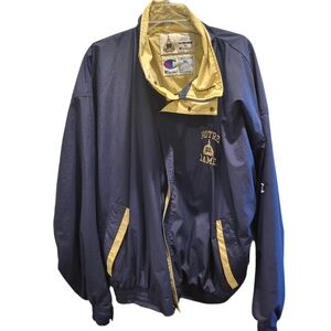 Vintage Champion Notre Dame Embroidered Windbreaker Jacket Mens Size XL Full Zip